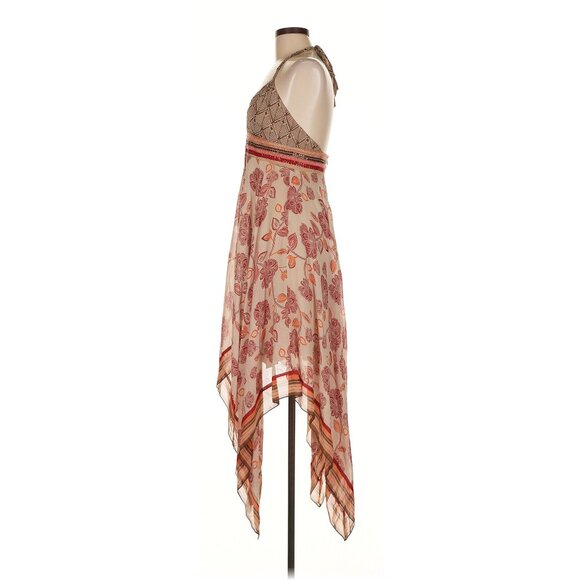 ASO TAYLOR SWIFT Silk Halter Handkerchief Dress RARE EUC - Picture 8 of 9